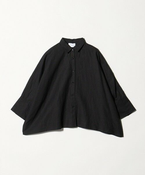 UNITED ARROWS / ユナイテッドアローズ シャツ・ブラウス | リネン ドルマン シャツ ‐ウォッシャブル‐（BLACK）