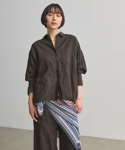 UNITED ARROWS / ユナイテッドアローズ シャツ・ブラウス | リネン ドルマン シャツ ‐ウォッシャブル‐ | 詳細12