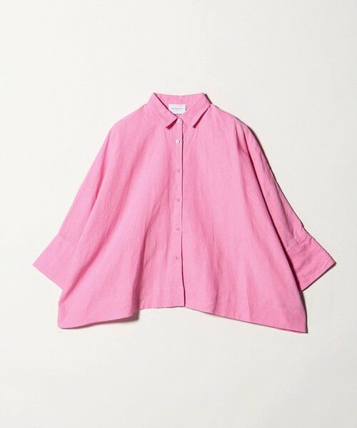 UNITED ARROWS / ユナイテッドアローズ シャツ・ブラウス | リネン ドルマン シャツ ‐ウォッシャブル‐（PINK）