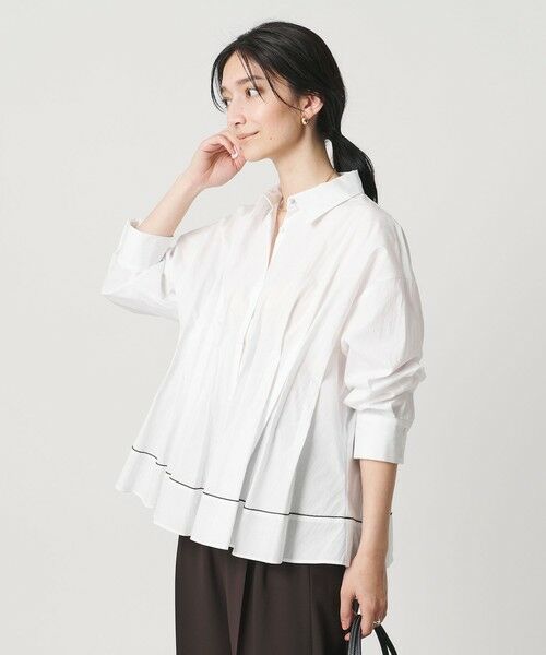 UNITED ARROWS / ユナイテッドアローズ シャツ・ブラウス | ピンタック シャツブラウス（WHITE）