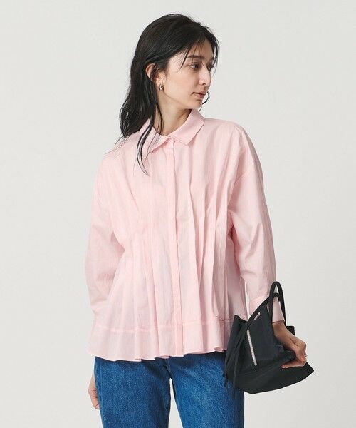 UNITED ARROWS / ユナイテッドアローズ シャツ・ブラウス | ピンタック シャツブラウス（LT.PINK）