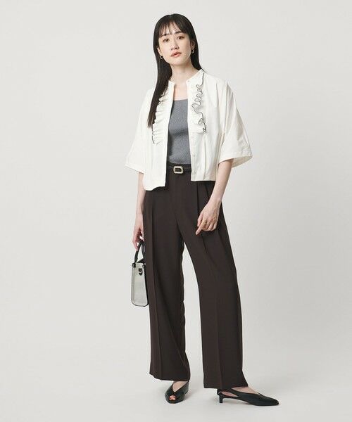 UNITED ARROWS / ユナイテッドアローズ シャツ・ブラウス | メロー フリル シャツ ブラウス ‐防しわ 吸水速乾 UVカット 遮熱性 接触冷感 ウォッシャブル‐ | 詳細2