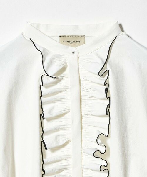 UNITED ARROWS / ユナイテッドアローズ シャツ・ブラウス | メロー フリル シャツ ブラウス ‐防しわ 吸水速乾 UVカット 遮熱性 接触冷感 ウォッシャブル‐ | 詳細1