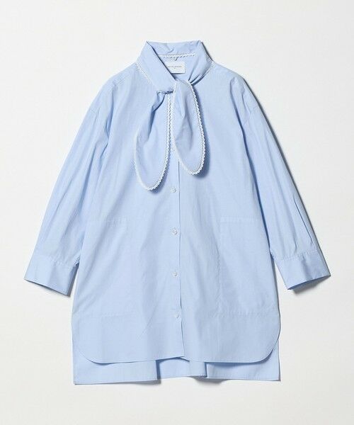 UNITED ARROWS / ユナイテッドアローズ シャツ・ブラウス | リボン ボウタイ チュニック シャツ（LT.BLUE）