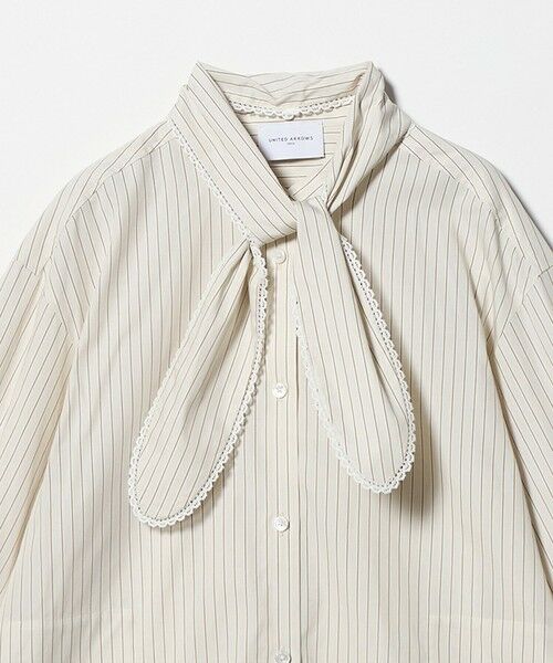 UNITED ARROWS / ユナイテッドアローズ シャツ・ブラウス | リボン ボウタイ チュニック シャツ | 詳細13