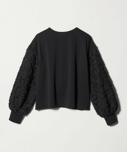 UNITED ARROWS / ユナイテッドアローズ カットソー | エンブロイダリーフラワー ショルダーコンビ カットソー | 詳細13