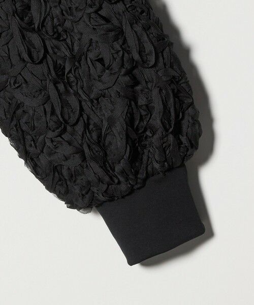 UNITED ARROWS / ユナイテッドアローズ カットソー | エンブロイダリーフラワー ショルダーコンビ カットソー | 詳細15