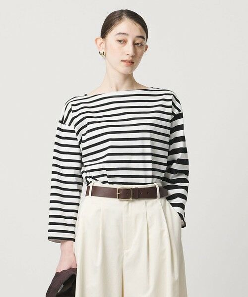 UNITED ARROWS / ユナイテッドアローズ カットソー | イレギュラー ボーダー カットソー | 詳細1