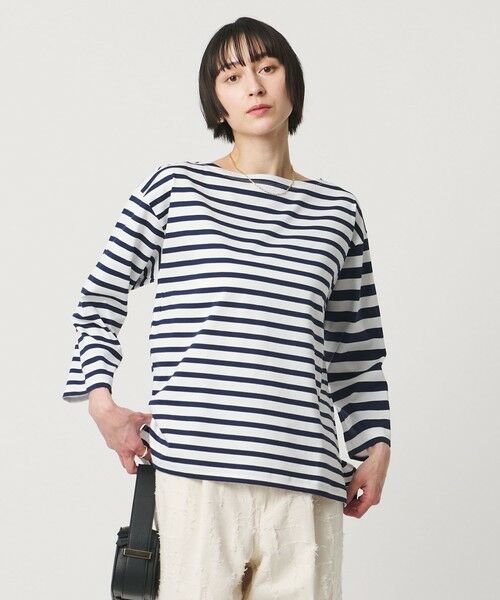 UNITED ARROWS / ユナイテッドアローズ カットソー | イレギュラー ボーダー カットソー | 詳細6