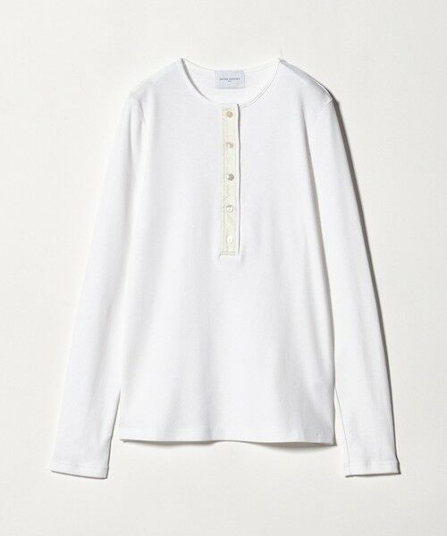 UNITED ARROWS / ユナイテッドアローズ カットソー | コットン フライス ヘンリーネック ロング Tシャツ | 詳細3