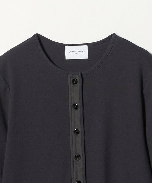 UNITED ARROWS / ユナイテッドアローズ カットソー | コットン フライス ヘンリーネック ロング Tシャツ | 詳細4