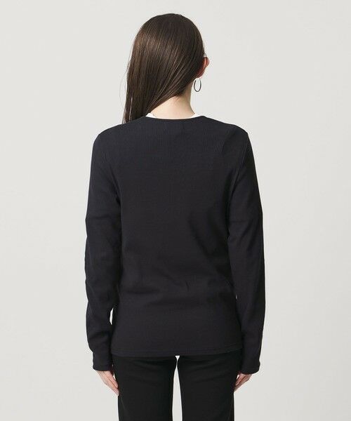 UNITED ARROWS / ユナイテッドアローズ カットソー | コットン フライス ヘンリーネック ロング Tシャツ | 詳細9