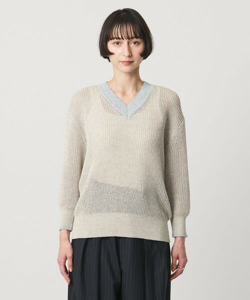 UNITED ARROWS / ユナイテッドアローズ ニット・セーター | カラーヤーン Vネック ニット ‐ウォッシャブル‐ | 詳細3