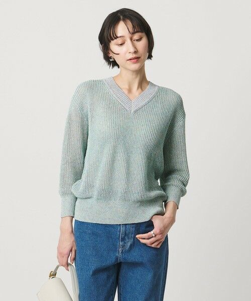 UNITED ARROWS / ユナイテッドアローズ ニット・セーター | カラーヤーン Vネック ニット ‐ウォッシャブル‐ | 詳細18