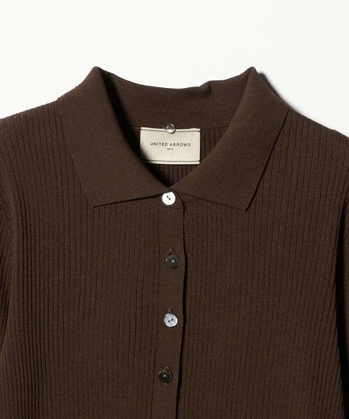 UNITED ARROWS / ユナイテッドアローズ ニット・セーター | 7分袖 シャツ コンビ ポロニット | 詳細29