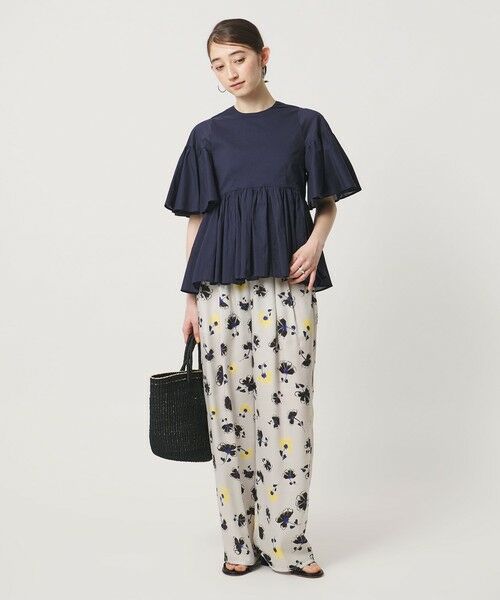 UNITED ARROWS / ユナイテッドアローズ その他パンツ | フラワー プリント パンツ ‐ウォッシャブル‐ | 詳細1