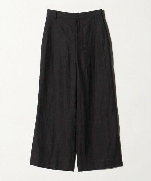 UNITED ARROWS / ユナイテッドアローズ その他パンツ | リネン パッチポケット イージーパンツ ‐ウォッシャブル‐(BLACK)