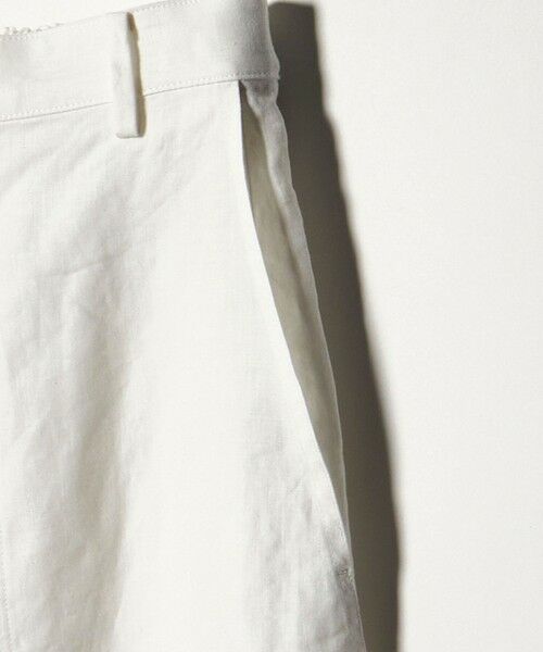 UNITED ARROWS / ユナイテッドアローズ その他パンツ | リネン パッチポケット イージーパンツ WHITE ‐ウォッシャブル‐ | 詳細3