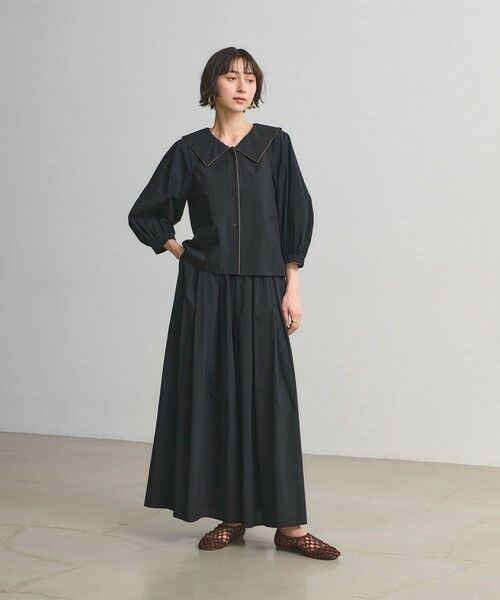UNITED ARROWS / ユナイテッドアローズ その他パンツ | ギャザー フレア パンツ ‐はっ水 ウォッシャブル‐ | 詳細3