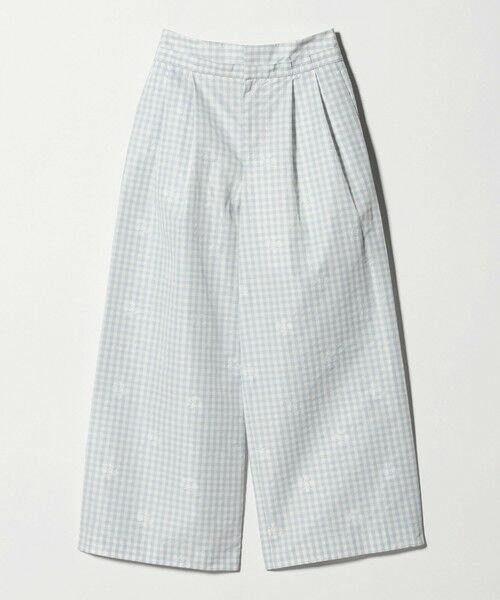 UNITED ARROWS / ユナイテッドアローズ その他パンツ | ギンガムチェック フラワー ジャガード ワイドパンツ ‐ウォッシャブル‐ | 詳細7