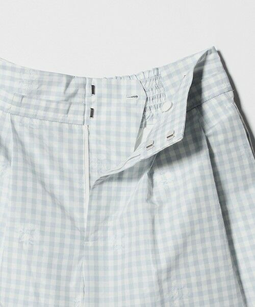 UNITED ARROWS / ユナイテッドアローズ その他パンツ | ギンガムチェック フラワー ジャガード ワイドパンツ ‐ウォッシャブル‐ | 詳細9