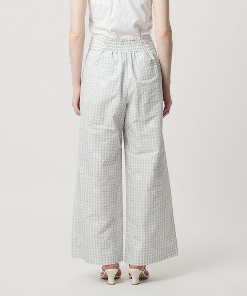 UNITED ARROWS / ユナイテッドアローズ その他パンツ | ギンガムチェック フラワー ジャガード ワイドパンツ ‐ウォッシャブル‐ | 詳細6