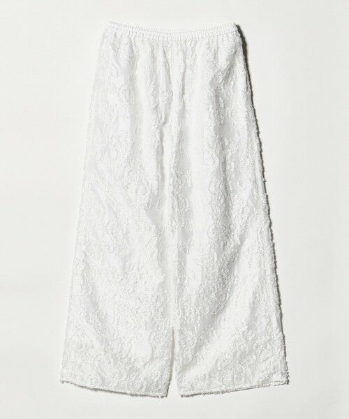 UNITED ARROWS / ユナイテッドアローズ その他パンツ | ラメ カット ジャガード ストレート パンツ ‐ウォッシャブル‐（WHITE）