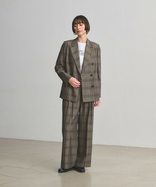 UNITED ARROWS / ユナイテッドアローズ スラックス・ドレスパンツ | 2タック ストレート ワイド パンツ | 詳細15