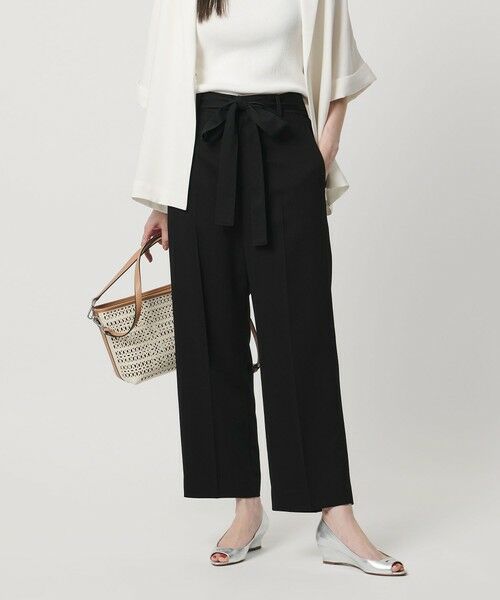 UNITED ARROWS / ユナイテッドアローズ スラックス・ドレスパンツ | スラブ リボン テーパードパンツ | 詳細1