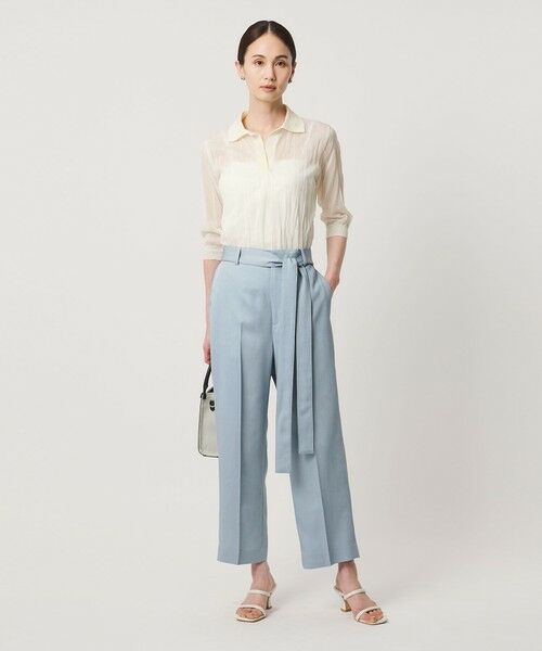 UNITED ARROWS / ユナイテッドアローズ スラックス・ドレスパンツ | スラブ リボン テーパードパンツ | 詳細9