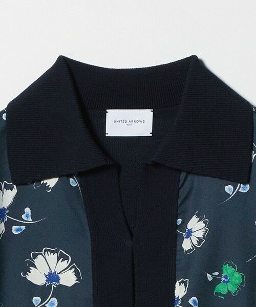 UNITED ARROWS / ユナイテッドアローズ シャツ・ブラウス | ６分袖 プリント ニット コンビ シャツ ‐ウォッシャブル‐ | 詳細4