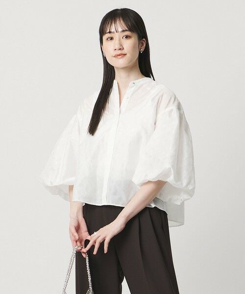 UNITED ARROWS / ユナイテッドアローズ シャツ・ブラウス | シアー ドット パフ ブラウス ‐ウォッシャブル‐ | 詳細1