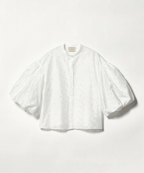 UNITED ARROWS / ユナイテッドアローズ シャツ・ブラウス | シアー ドット パフ ブラウス ‐ウォッシャブル‐（OFF WHITE）