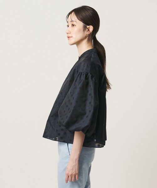 UNITED ARROWS / ユナイテッドアローズ シャツ・ブラウス | シアー ドット パフ ブラウス ‐ウォッシャブル‐ | 詳細15