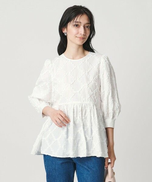 UNITED ARROWS / ユナイテッドアローズ シャツ・ブラウス | エンブロイダリー フリル トップス | 詳細2