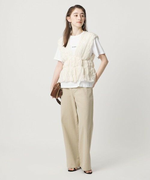 UNITED ARROWS / ユナイテッドアローズ ベスト | シャーリング フリル ベスト | 詳細17