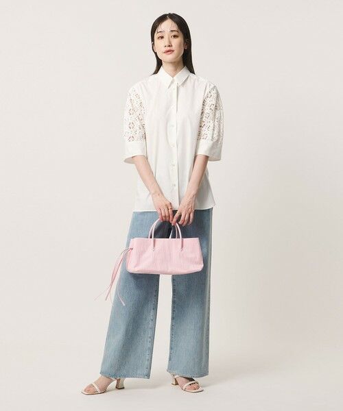 UNITED ARROWS / ユナイテッドアローズ シャツ・ブラウス | ラッセルレース コンビ シャツ ‐ウォッシャブル‐ | 詳細3