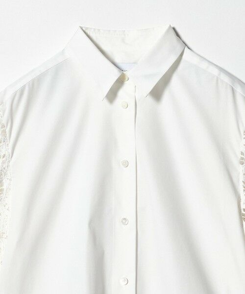 UNITED ARROWS / ユナイテッドアローズ シャツ・ブラウス | ラッセルレース コンビ シャツ ‐ウォッシャブル‐ | 詳細1