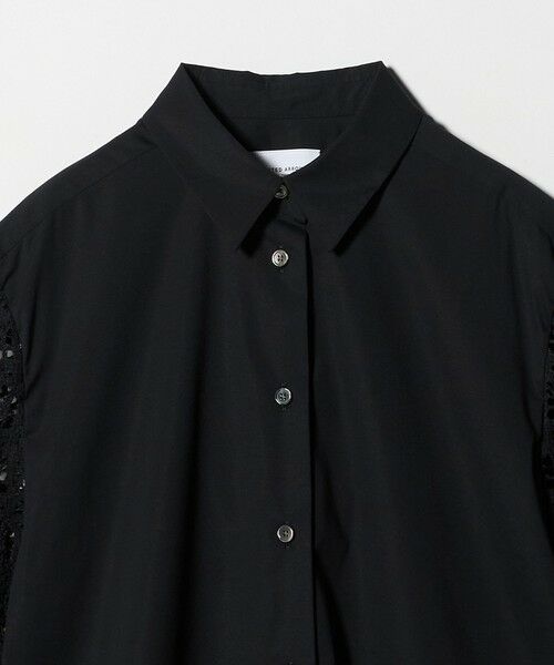 UNITED ARROWS / ユナイテッドアローズ シャツ・ブラウス | ラッセルレース コンビ シャツ ‐ウォッシャブル‐ | 詳細4