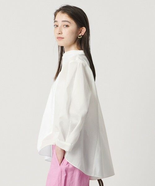 UNITED ARROWS / ユナイテッドアローズ シャツ・ブラウス | シアー コンビ フレア シャツ | 詳細1