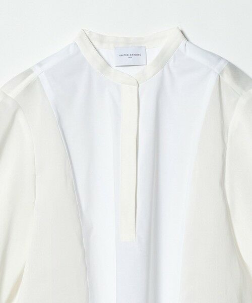 UNITED ARROWS / ユナイテッドアローズ シャツ・ブラウス | シアー コンビ フレア シャツ | 詳細1