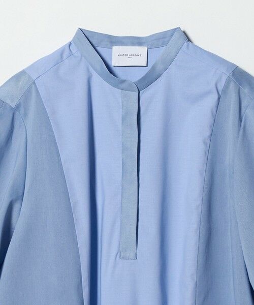 UNITED ARROWS / ユナイテッドアローズ シャツ・ブラウス | シアー コンビ フレア シャツ | 詳細4