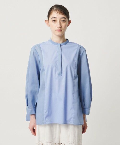UNITED ARROWS / ユナイテッドアローズ シャツ・ブラウス | シアー コンビ フレア シャツ | 詳細9