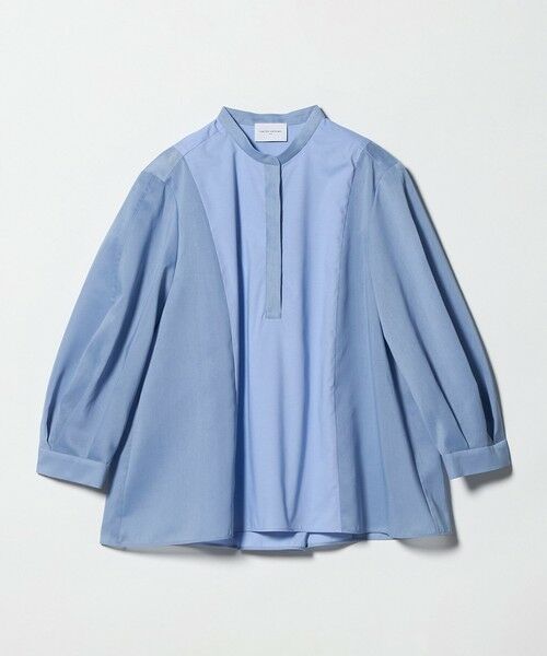 UNITED ARROWS / ユナイテッドアローズ シャツ・ブラウス | シアー コンビ フレア シャツ（LT.BLUE）