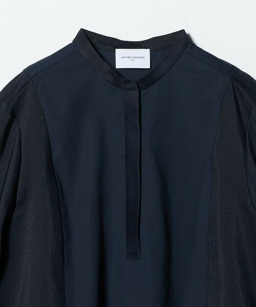 UNITED ARROWS / ユナイテッドアローズ シャツ・ブラウス | シアー コンビ フレア シャツ | 詳細24