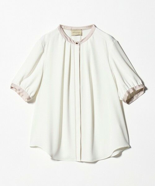 UNITED ARROWS / ユナイテッドアローズ シャツ・ブラウス | バイカラーパイピング ショートスリーブ ブラウス（OFF WHITE）