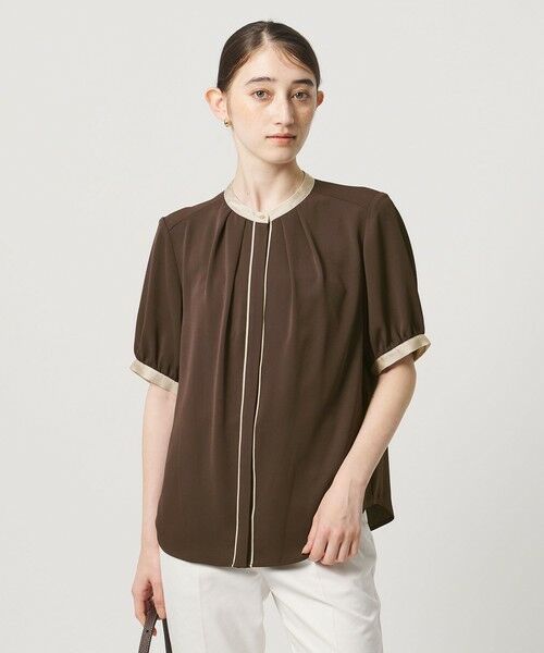 UNITED ARROWS / ユナイテッドアローズ シャツ・ブラウス | バイカラーパイピング ショートスリーブ ブラウス | 詳細22