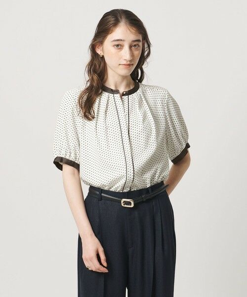 UNITED ARROWS / ユナイテッドアローズ シャツ・ブラウス | バイカラーパイピング ショートスリーブ ブラウス | 詳細26