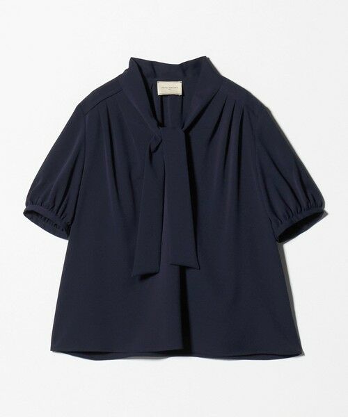 UNITED ARROWS / ユナイテッドアローズ シャツ・ブラウス | ボウタイ ショートスリーブ ブラウス（NAVY）