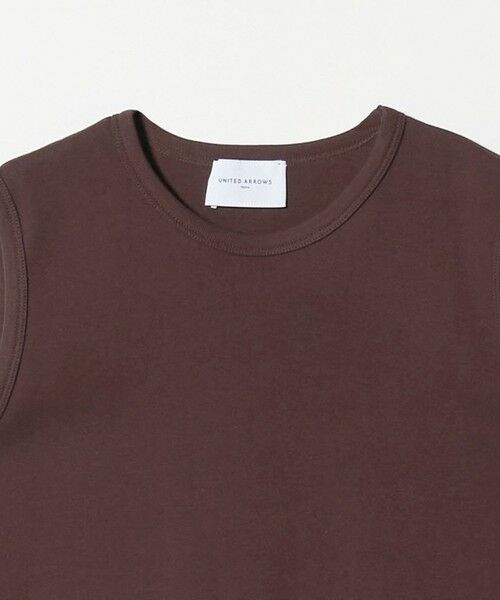 UNITED ARROWS / ユナイテッドアローズ カットソー | コットン フライス ノースリーブトップス | 詳細4